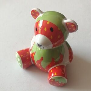 RITZENHOFF Porcelain Money Box Mini Teddy Bank 2010 Strawberry Bear 